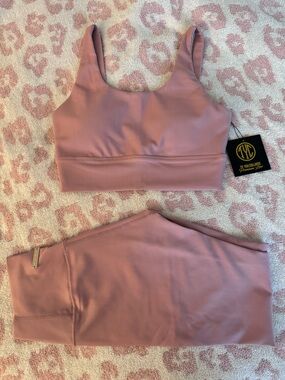 Til You Collapse Rose Ribbed Set